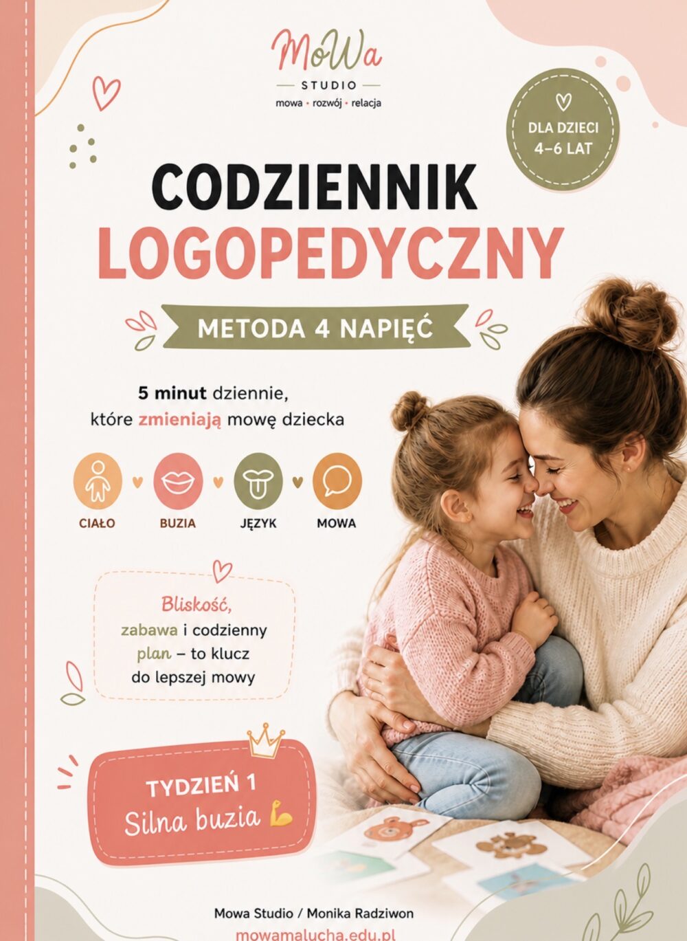 Codziennik wyraźnej mowy- Silna buzia/ dla dzieci 4-6 lat/